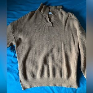 RealTakai Loose-fit reddish brown knitted sweater